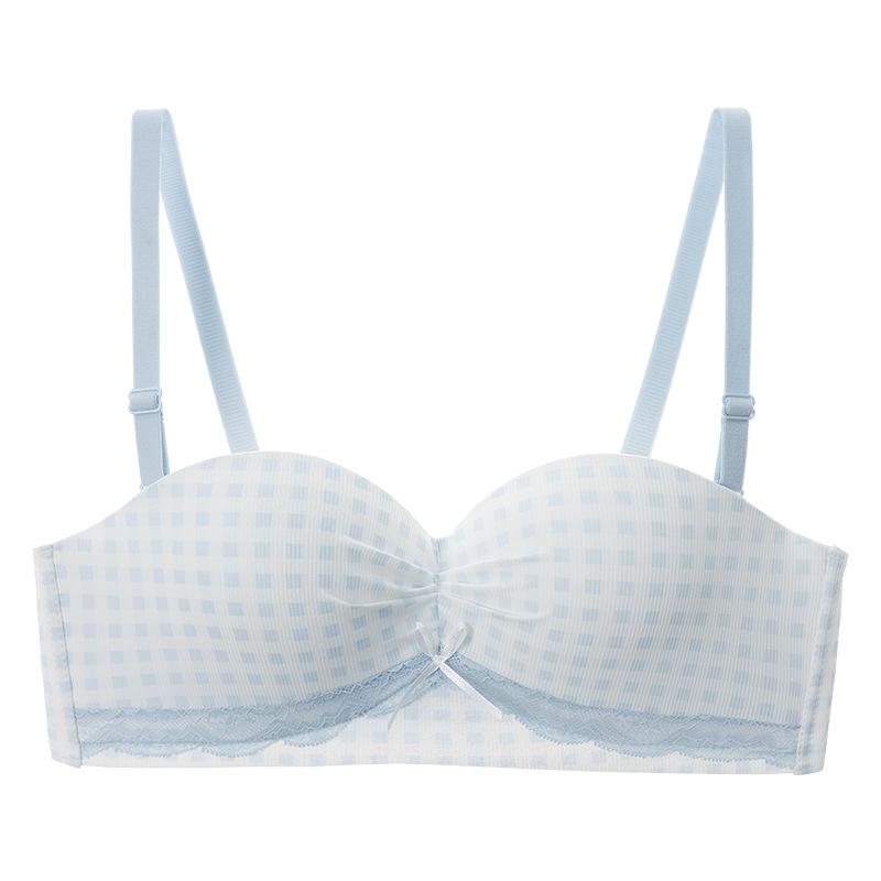 Underwear Women's Small Breasts Gather Peach Cup Seamless Bra Comfortable, Breathable and Sexy Anti-drop Breast Bra