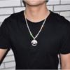 New Iced Laugh Cry Pendant with Tennis Chain Gold Color Bling Men's and Women's Hip Hop Necklace for Gift