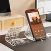 Adjustable Acrylic Phone Holder Glacial Pattern Tablet Stand Minimalist Desk Lazy Bracket for Kitchen Office Bed