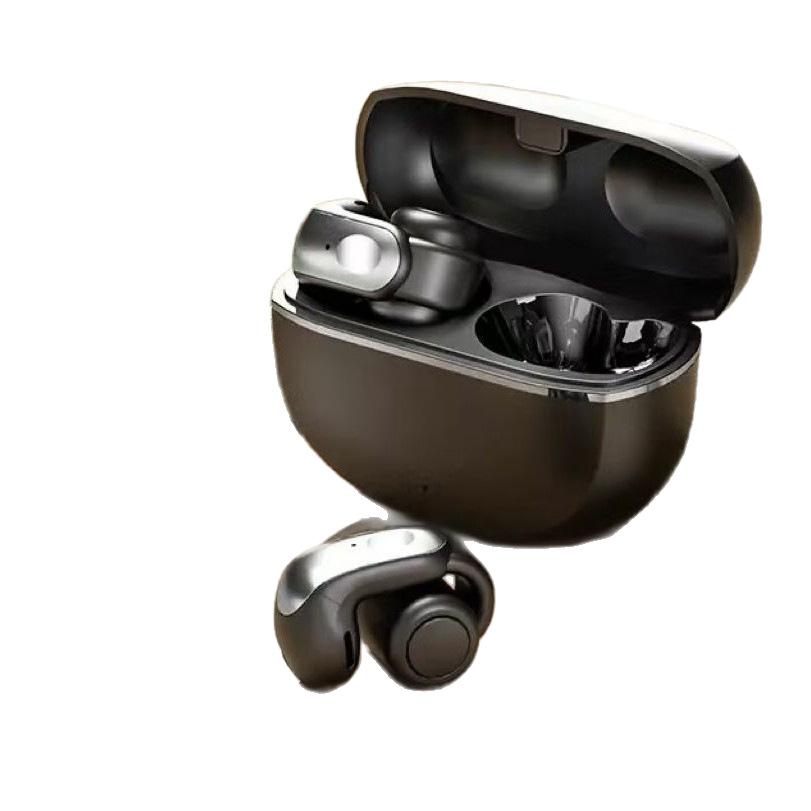 Ear Clip Bluetooth Headset Sports for Android Apple Long Battery Life Digital Display