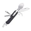 7-In-1Stainless Steel Multifunctional Tableware Set For Outdoor Activities Camping Cutlery Folding Knife Fork Spoon Outdoor Tool