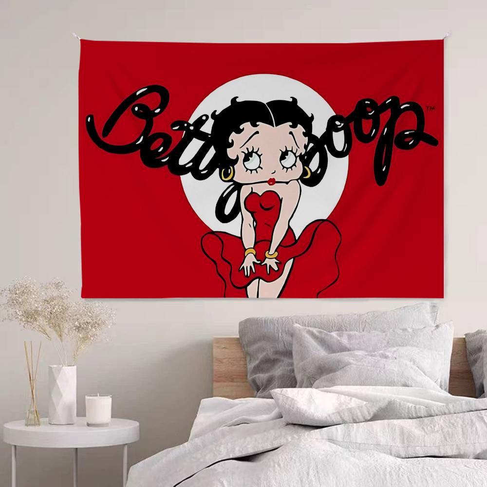 BBetty Girl BBoops Colorful Tapestry Wall Hanging Bohemian Wall Tapestries Mandala Wall Hanging Sheets