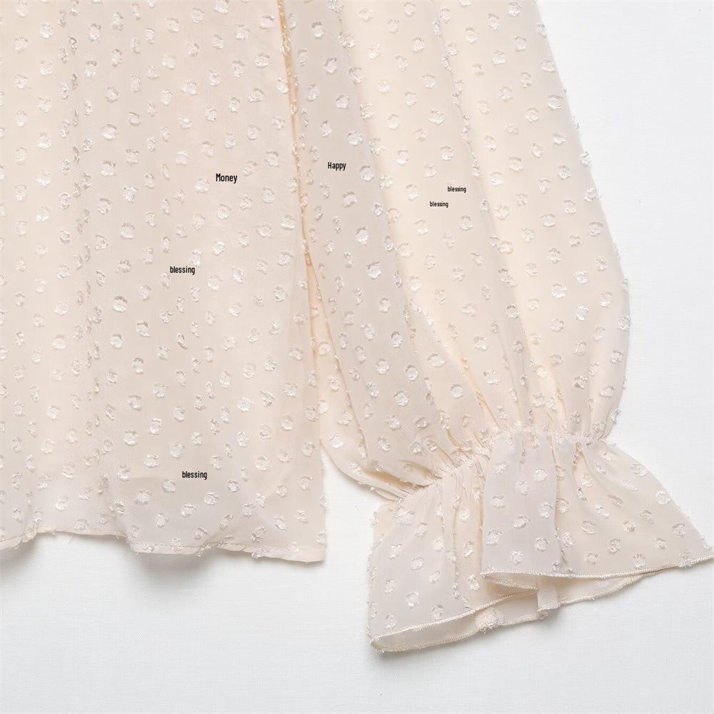 TAOP&ZA Summer Women's Elegant Ruffle Tie Layered Shirt Top