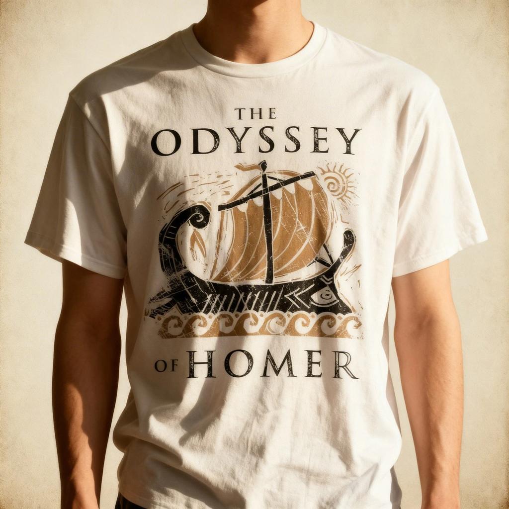 NEW LIMITED The Odyssey Of Homer Ancient Greek History Book Odyssey T-Shirt