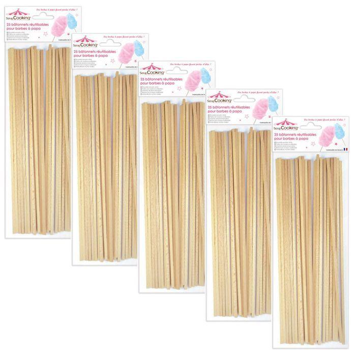 125 bâtonnets pour Barbe à papa