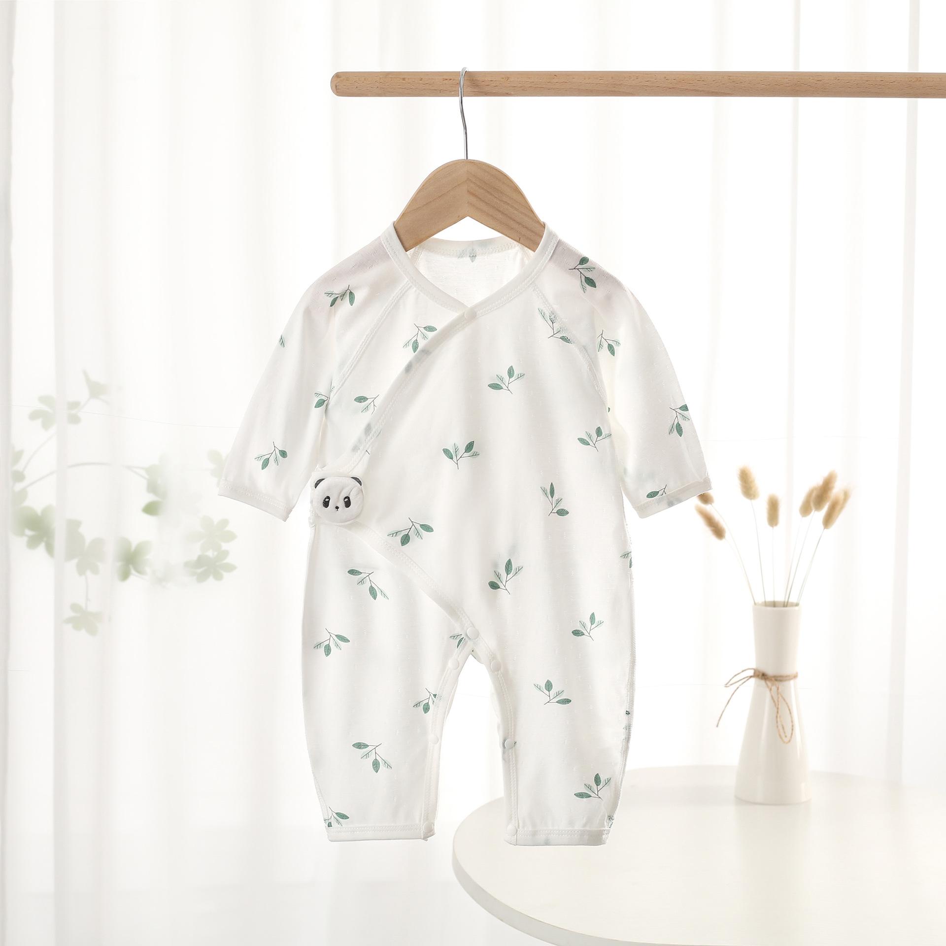 

Летний боди класса А для малышей - Легкий чистый хлопок, Бесшовный дизайн, Комбинезон с длинным рукавом для кондиционирования воздуха для новорожденных 52 cm