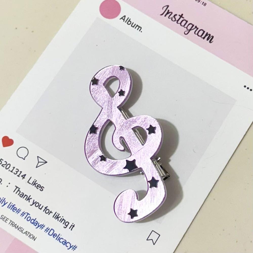Anti Slip Music Note Hairpin Polka Dot Side Hair Clip Musical Note Hair Clip Creative Gift
