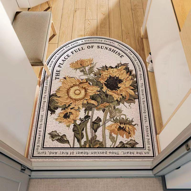 Entrance Doormat Bedroom Bath Living Room Mat Hallway Corridor Entrance Rug Non-Slip Mat Carpet