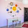 Solar System Decals Planet Wall Decals PVC Material
