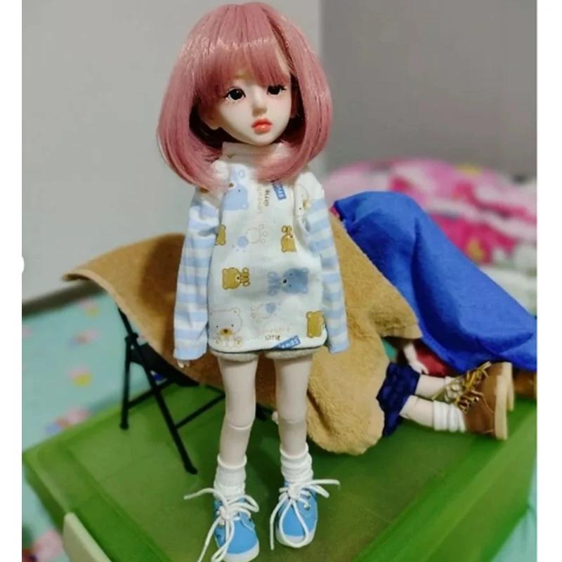 Arrival 1/6 Head with Makeup for 28cm Girls Doll Acssories Open Head Dress Up Toys