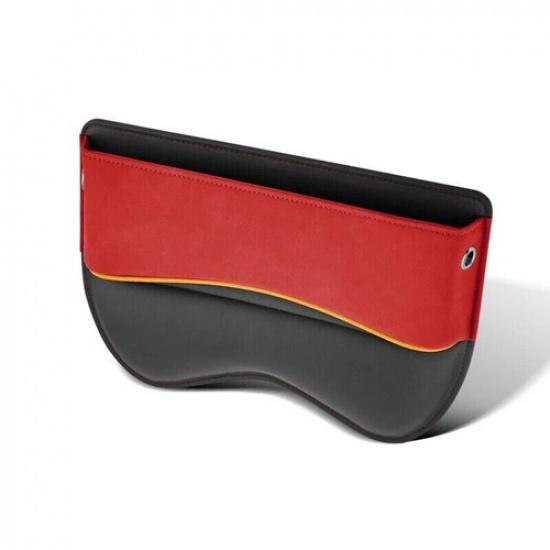 Suede Seat Side Storage Pocket for Car Seats Gap Filler Organizer Box Pu Leather