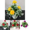 Artificial Hydrangea Plant With Plastic And Silk Flowers For Home Decor And Tabletop Display
