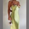 GMXIA Popruhy Krajka Saténová Niche Šaty Čistě Sexy Styl Horká Holka Taška Boky Sexy Šaty
