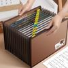 Expandable A4 File Folder 13 Layers File Bag Simple Test Paper Storage Bag  Students