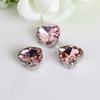 50Pcs/Pack Heart Shape Glitter Sewing Rhinestones Diamond Beads Ornament  For Needlework