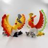 25CM Ho-Oh Red Orange Mythical Phoenix Plush Doll with Standable Wings