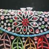 Silver Rhinestone Evening Purses 9 Colors Wedding Bag Crystal Flower Leaves Bridal Dinner Clutch Minaudiere Luxury Girls Money