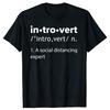 Introvertní Logo Tričko Vtipné Humor Introvert Vtipná Trička Léto Bavlna Streetwear Humor Citáty Vánoční Dárky Tričko