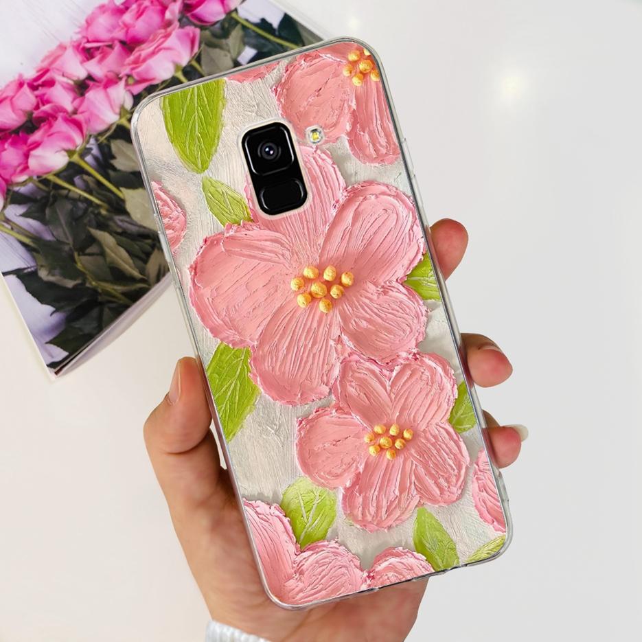 For Samsung Galaxy A8 2018 Case SM-A530F New Fashion Painted Cover Soft Silicone Phone Case For Samsung A8 Plus A8+ A730F Bumper