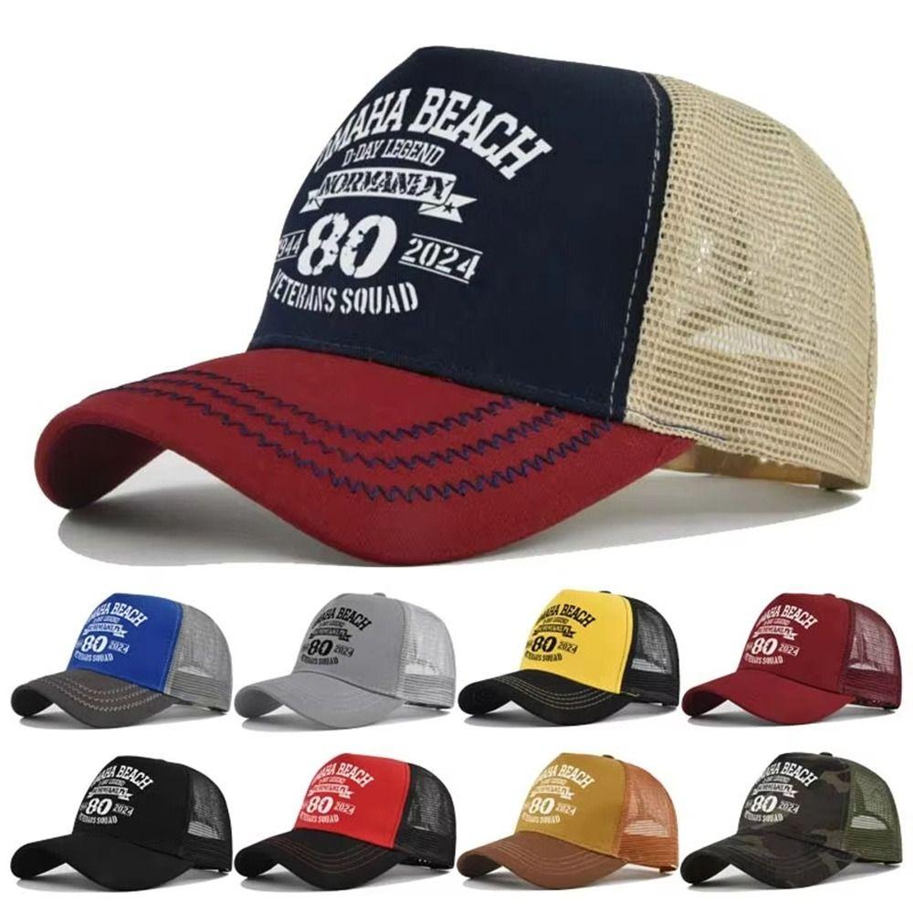Summer Baseball Cap Mesh Breathable Visor Cap Fashion Snapback Hat for Men Women