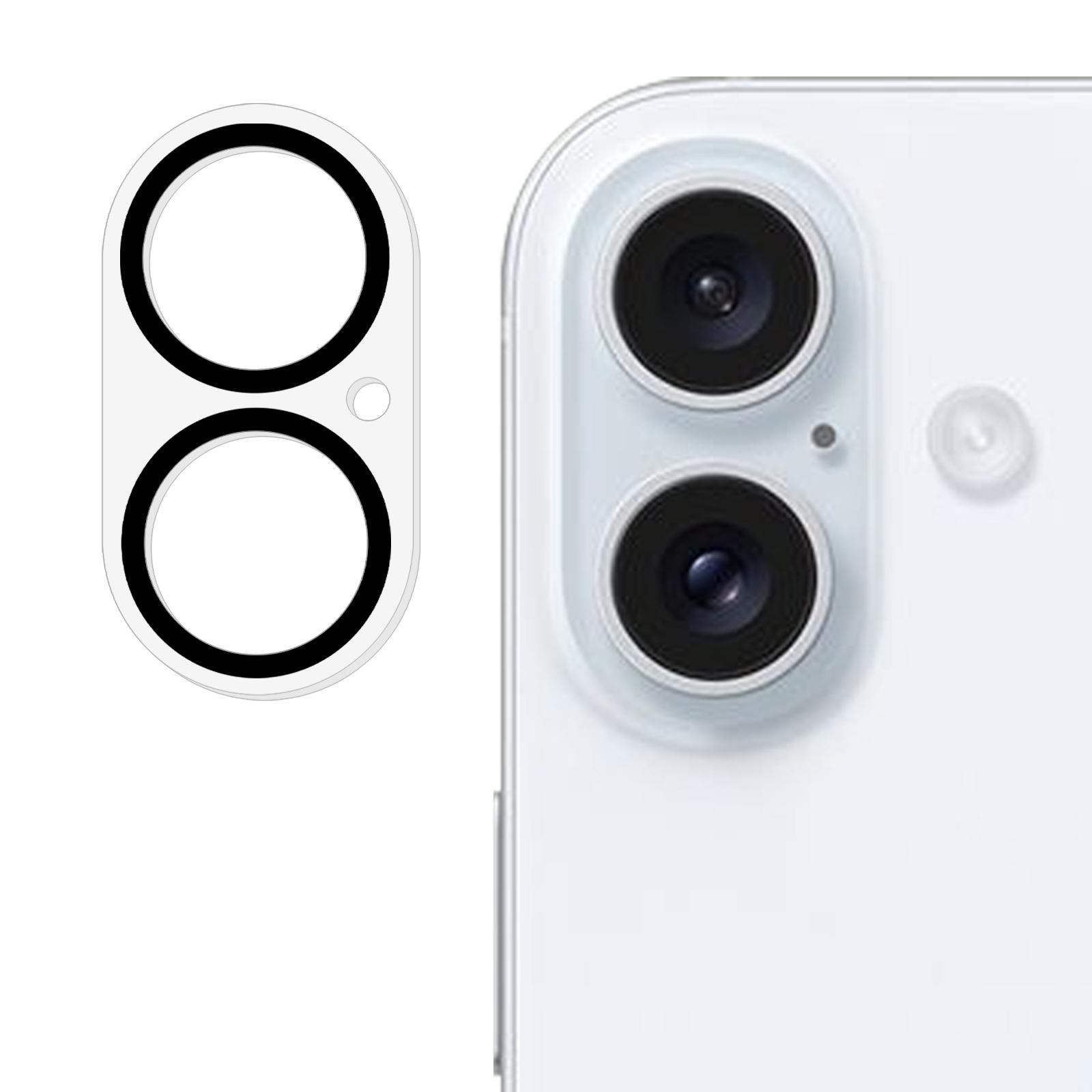 

For iPhone 17 Camera Lens Protector Built-In Black Circles Tempered Glass Lens Film A
