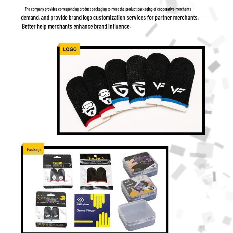 Copper Fiber 18-Pin Game Finger Sleeves - Sweatproof, Precision, Professional Gaming Gloves