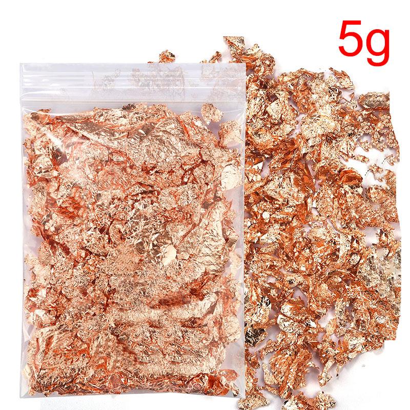 3/5g Gold Silver Bronze Foil Paper Irregular Aluminum Sticker Flakes Glitter Handmade Epoxy Resin Decor Candle Making Supplies