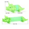 9pcs LED Pop Tubes Set, Mixed Animal Pop Tube Sensory Fidget Toy for Kids & Adults Stress Relief