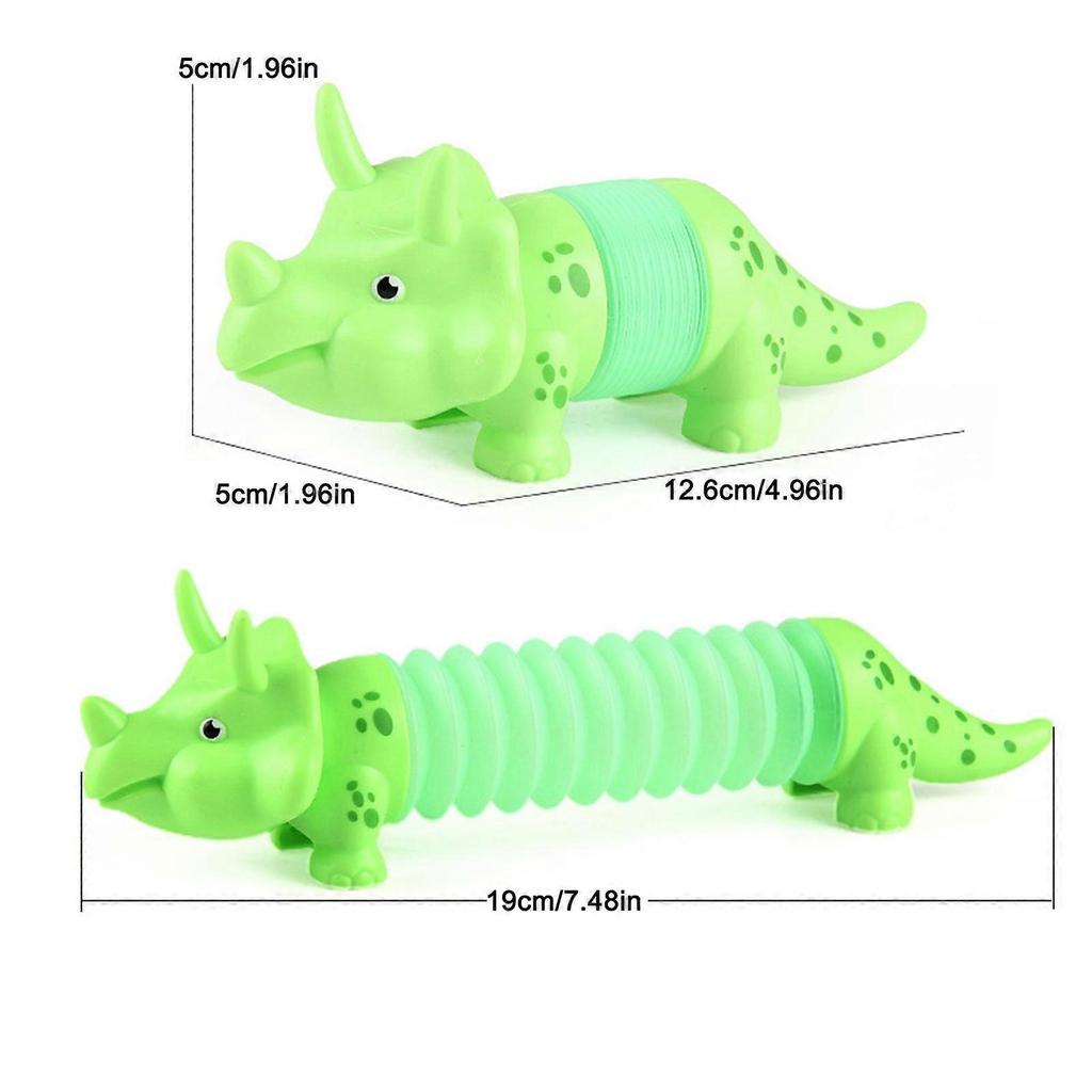 9pcs LED Pop Tubes Set, Mixed Animal Pop Tube Sensory Fidget Toy for Kids & Adults Stress Relief