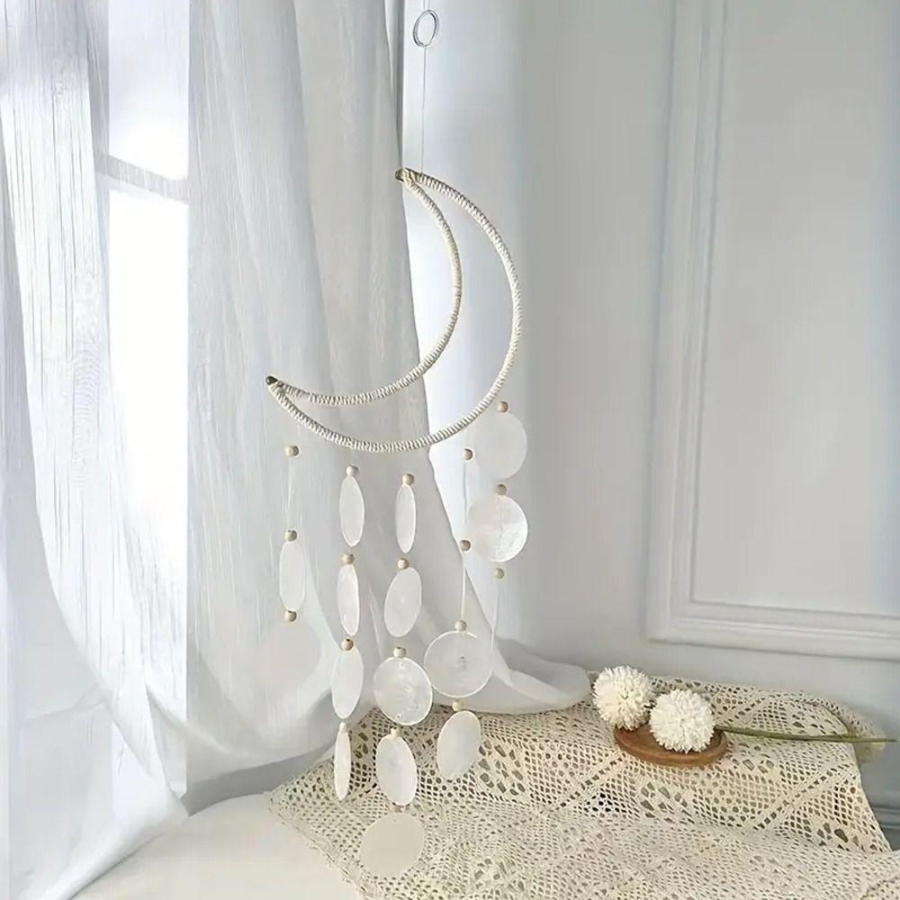 Handmade Small Hanging Wind Chimes Colorful Moon Dream Catchers  Home Decoration