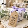 Easy to Use Hang Tags with String 100Pcs Paper Thank You String, Rectangular Gift Tags, Pre-Punched Natural Style for Boxes Hole Hanging Wedding Party