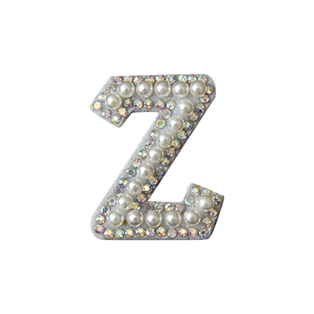 Diy Pearl Rhinestone English Letter Patch Hair Accessories