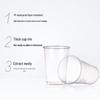 MIAOJIE 240ml Thick Disposable Plastic Cups
