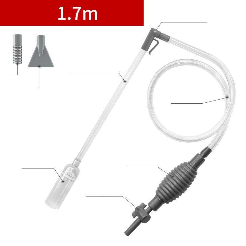 

1,5 м аквариумный ручной насос для смены воды воздушный насос для аквариума инструменты для чистки ручной очиститель аквариума вакуумный сифонный насос 1.7M