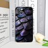 Creative Black Golden Scale Texture Printed Phone Case for iPhone 17 16 12 11 14 13 15 Pro Max Mini XS MAX XR 7 Plus Soft Cover
