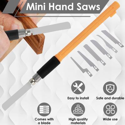 Multi Purpose Mini Hand Saw Tool Metal Craft Blade Tool with 8 Craft Blades Suitable for DIY Enthusiasts