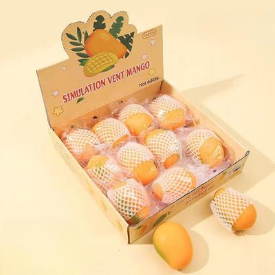 Creative New and Exotic Simulation Flour Vent Fall Not Rotten Fruit Trick Decompression Fast Rebound Squeezing Toy Fruit