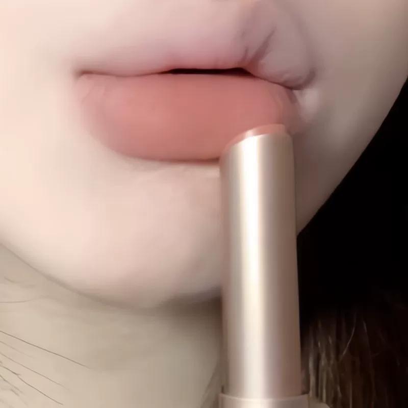 Bare Door New Life ~ Low Saturation Nude Brown Lipstick Angel Solid Lip Mud Stick Velvet Matte White Lipstick