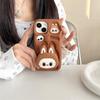 Cartoon Silicone Pull Tab Phone Case for iPhone 11-16 PRO/MAX