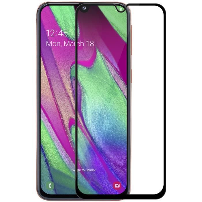 Film samsung a40 protection ecran verre trempé,9h dureté, ultra clair protecteur d'écran pour samsung a40