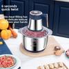 Multi-function 5L Large Capacity Electric Meat Grinder Stainless Steel 5 Gears Meat Grinder Home Mixer Smart Kitchen Appliance
