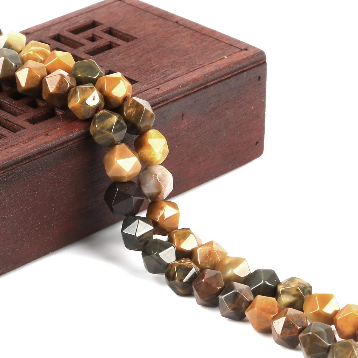 

Граненый натуральный камень, острые 8 мм, свободные бусины, ожерелье, браслет, аксессуар для изготовления ювелирных изделий 8mm 48pcs