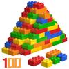 [Hochwertig] HIUME 100-teiliges großes Baustein-Set (5 Farben, 4 Formen) - Duplo/Anpanman Kompatibel [Lernbausteine]