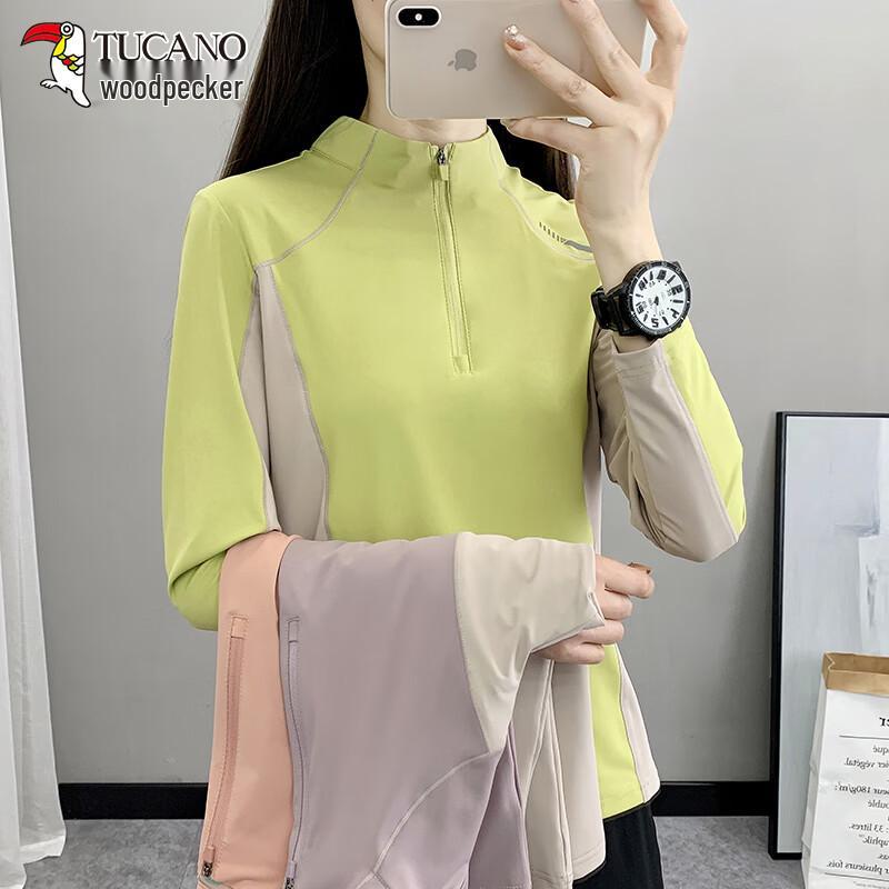 TUCANO Women s Quick-Dry Patchwork Long Sleeve Outdoor T-Shirt XL