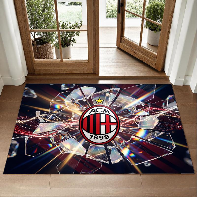 AC Milan Design Crystal Velvet Rug Soft Decorative Mat for Bedroom Entrance