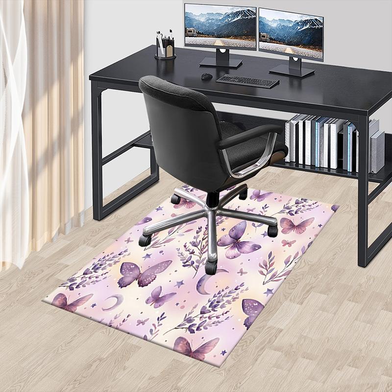 1PC Butterfly Flowers Extra Large Non-Slip Floor carpet, Office, family, bedroom, Studio - Large Area Rug,Longlasting Material-K0367