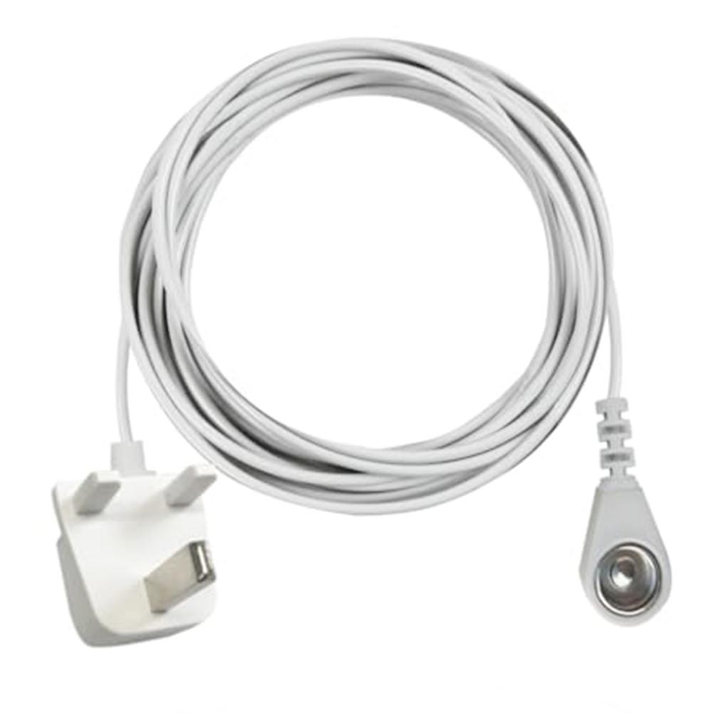 15 Feet Cable UK Socket Connection Convenient Installation Dual Usage Flexible Setup Options Connect Multiple Grounding Products