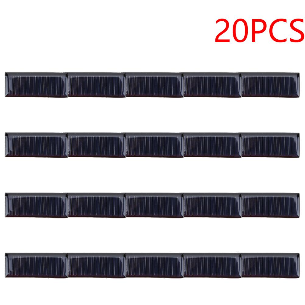 100-1pcs Mini Solar Cell Panel 5V 0.23W 45MA Pocket Solar Charging Panels Polysilicon Power Bank for 3.7V Solar Toy/LED Light