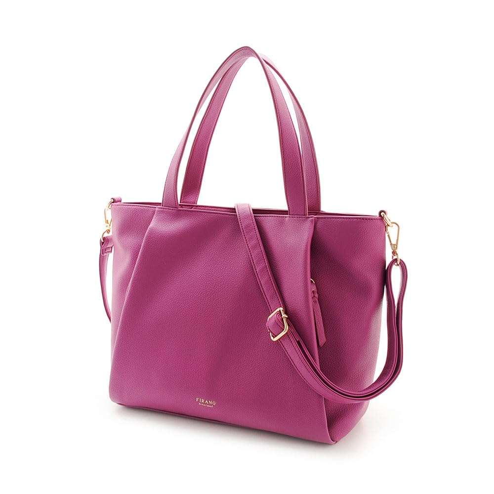 Tucked pocket tote bag and shoulder pouch set for ARNO featured on GINGER in collaboration with Ayame commuter daily camel [FIRANO] women, LABEL, WEB,