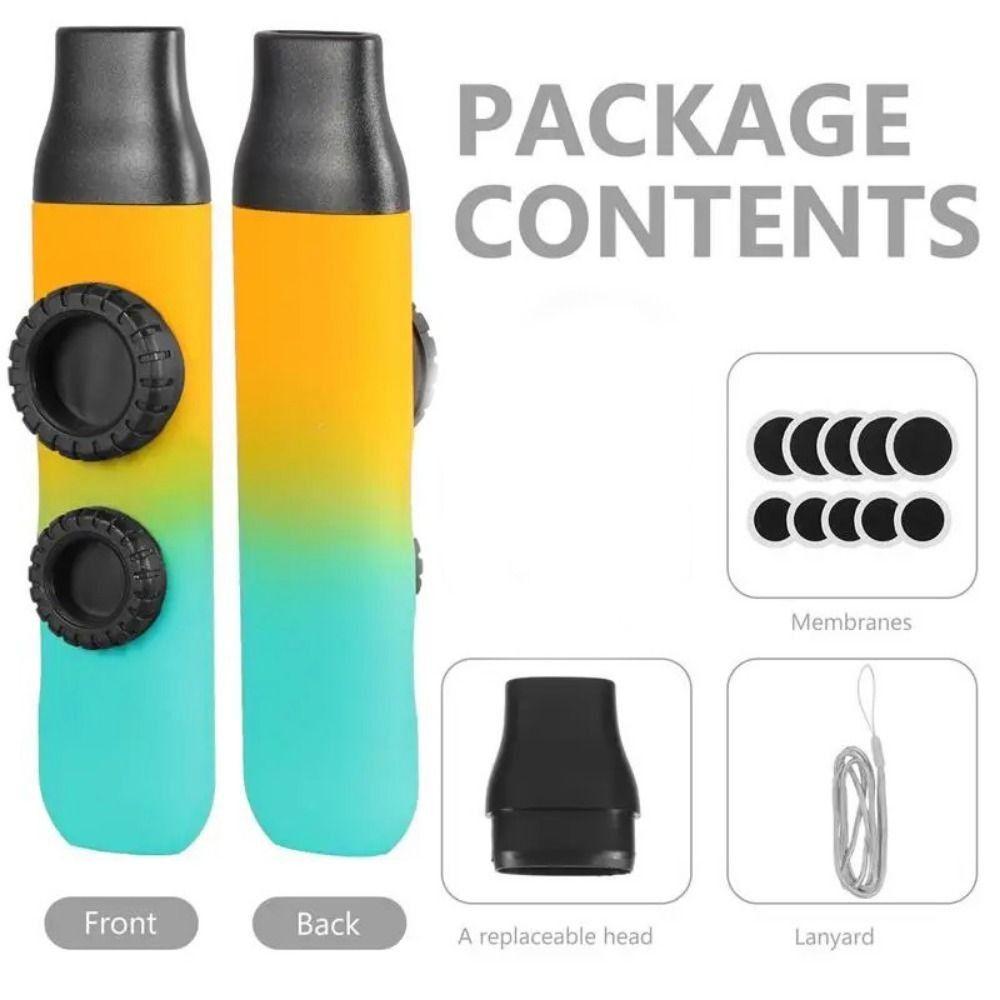 Learn Easily Colored Kazoos Double Film ABS Kazoo Instrument Kazoo Instrument  Music Lover